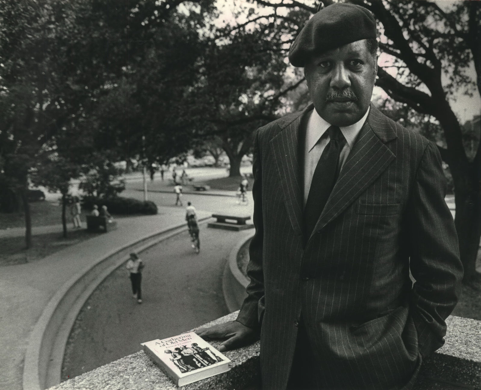 1985 Press Photo Ernest Gaines, Author